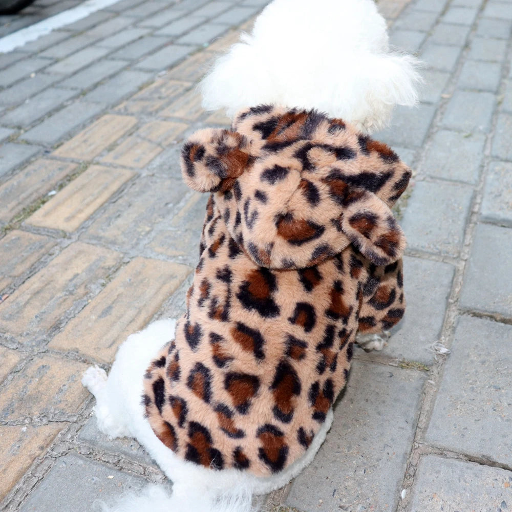 Leopard Print Pet Couture Hoodie