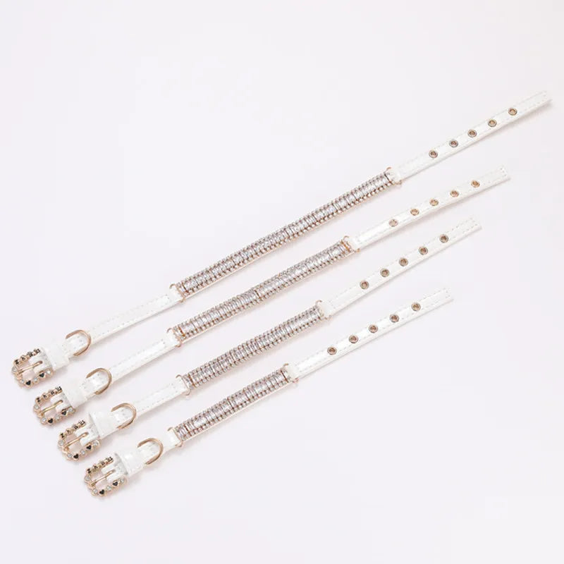 Pearl Collar with Crystal Rhinestones